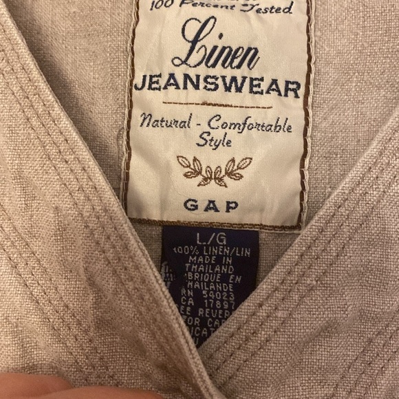 Vintage Gap Linen  Vest reconstructed - Picture 3 of 10
